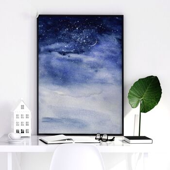 Idées de décoration de bureau à domicile pour lui | lot de 3 impressions murales 11