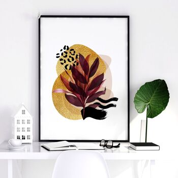 Idées de décoration de bureau à domicile pour elle | lot de 3 impressions murales 16