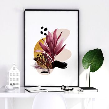 Idées de décoration de bureau à domicile pour elle | lot de 3 impressions murales 30