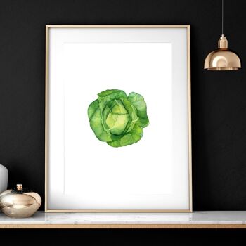 Impression de légumes pour mur de cuisine | Lot de 3 tableaux muraux 10