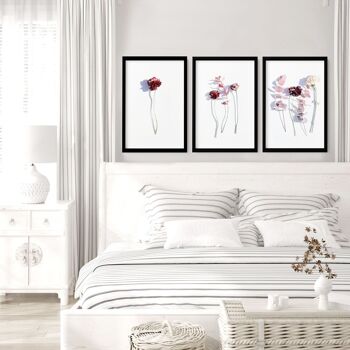 Chambre d'art mural | lot de 3 gravures 2