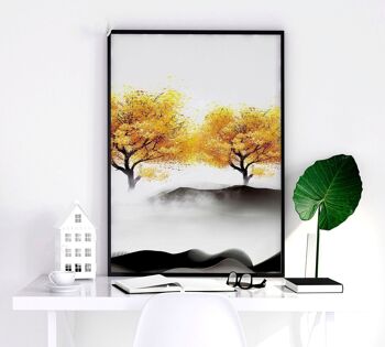 Estampes japonaises de décoration d'intérieur | lot de 3 impressions murales 6