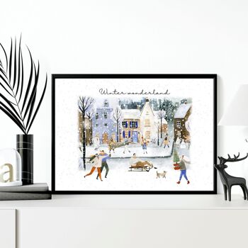 Grande décoration murale de Noël | impression d'art mural 36