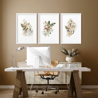 Kunst für eine Bürowand | Set mit 3 Wandkunstdrucken
