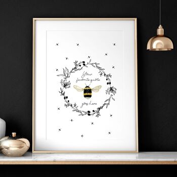 Art avec des abeilles | impression d'art mural 4