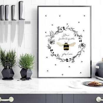 Art avec des abeilles | impression d'art mural 7