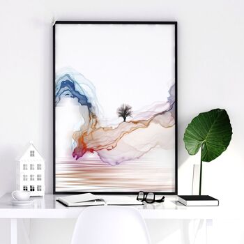 Décor de bureau minimaliste | lot de 3 impressions murales 6