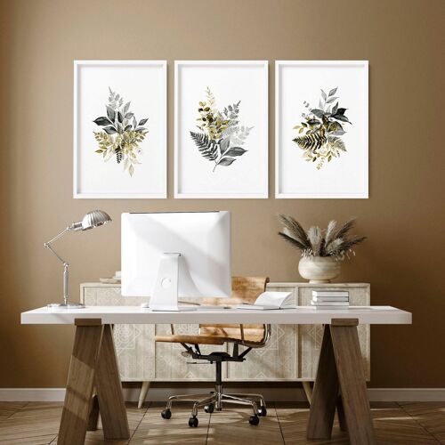 Office wall art decor | set of 3 wall art prints