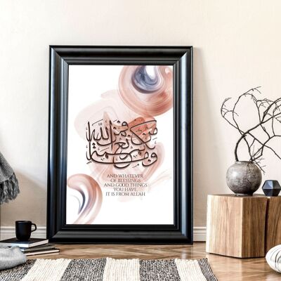 Caligrafía arte árabe | impresión de arte de pared