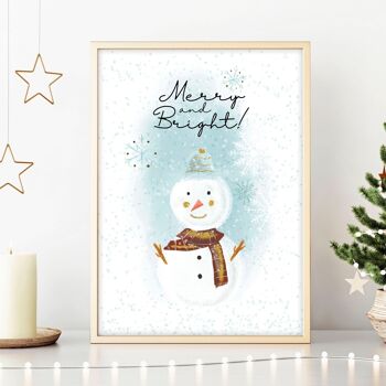 Dessin décor de Noël | impression d'art mural 4