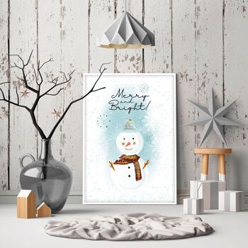 Dessin décor de Noël | impression d'art mural 10