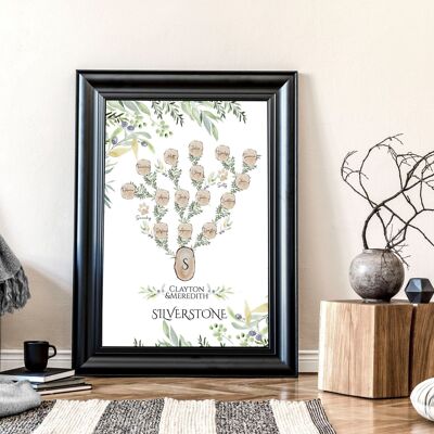 Personalised Family tree for the wall | Wall art Print
