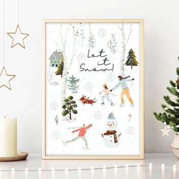 Décoration de Noël d'intérieur | impression d'art mural 1