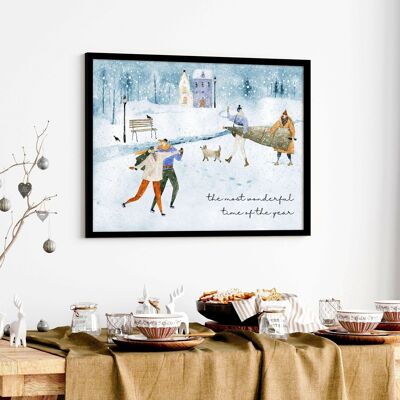 Christmas decor | wall art print