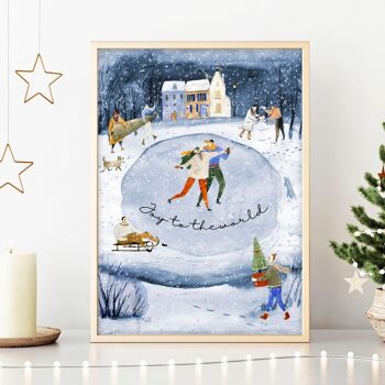 Décorations murales de Noël pour intérieur | impression d'art mural 1