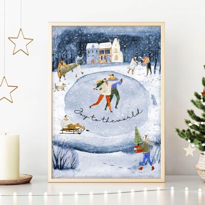 Christmas wall decorations for indoor | wall art print
