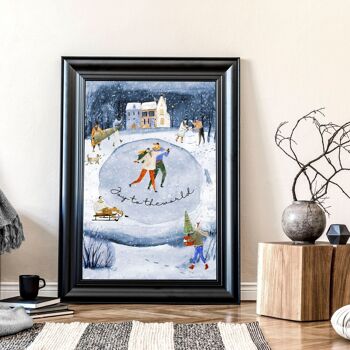 Décorations murales de Noël pour intérieur | impression d'art mural 6