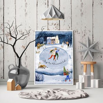 Décorations murales de Noël pour intérieur | impression d'art mural 9