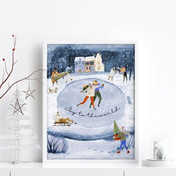 Décorations murales de Noël pour intérieur | impression d'art mural 10