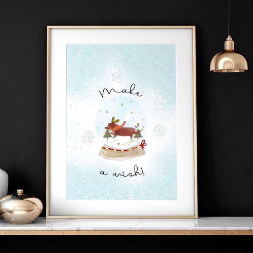 Christmas wall hanging decoration | wall art print