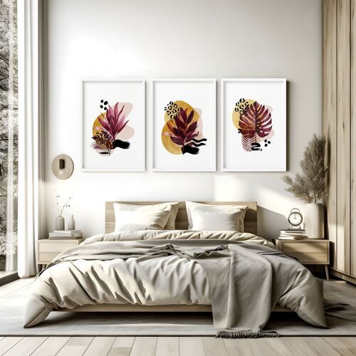 Prints for bedroom | set of 3 wall art
