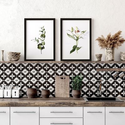 Drucke für die Küche | Set mit 2 Wandkunstdrucken