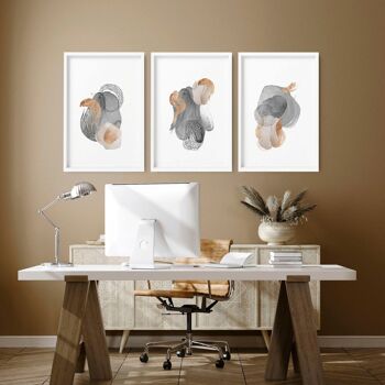 Impressions pour le bureau | lot de 3 impressions murales 7