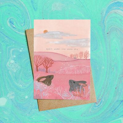 Apart Under the Same Sky - Greeting Card