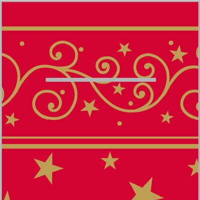 Weihnachtsbesteckserviette Liam in Rot aus Linclass® Airlaid 40 x 40 cm, 75 Stück