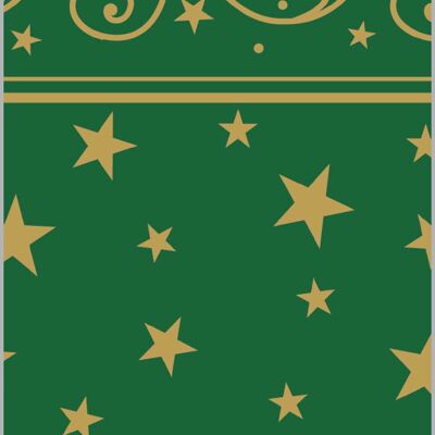 Serviette à couverts de Noël Liam en vert de Linclass® Airlaid 40 x 40 cm, 100 pièces