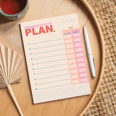 A5 Daily Planner Pad | Time Clarity & Productivity Planner