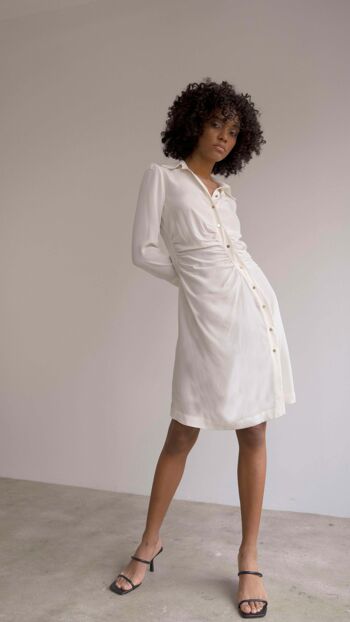 Robe chemise blanche 3