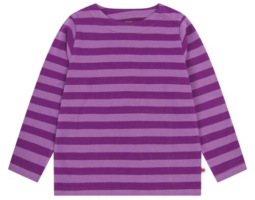 Long Sleeved Top - Purple Stripe