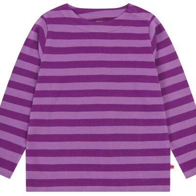 Long Sleeved Top - Purple Stripe