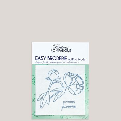 EASY EMBROIDERY pattern - Peony - Britney POMPADOUR