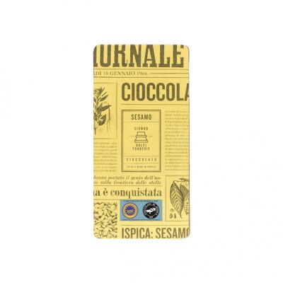 Tablette de chocolat Modica IGP au sésame Ispica