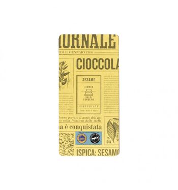 Tablette de chocolat Modica IGP au sésame Ispica 1
