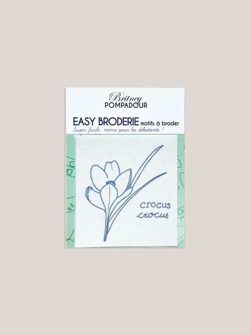 Motif EASY BRODERIE -  Crocus - Britney POMPADOUR