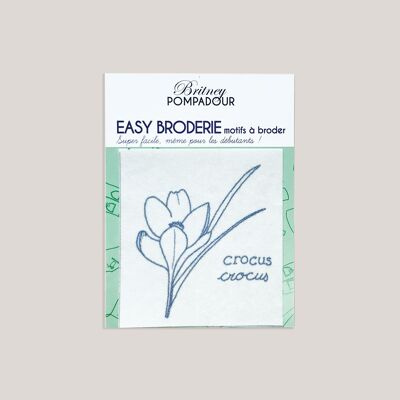 EASY EMBROIDERY pattern - Crocuses - Britney POMPADOUR