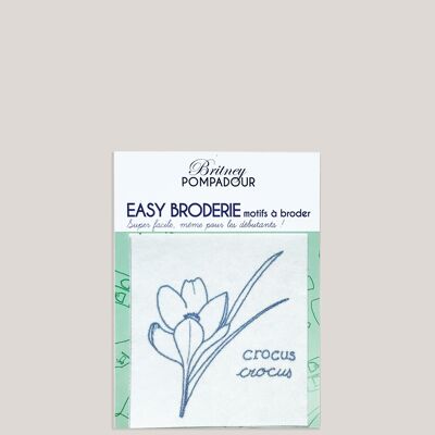 EASY EMBROIDERY pattern - Crocuses - Britney POMPADOUR