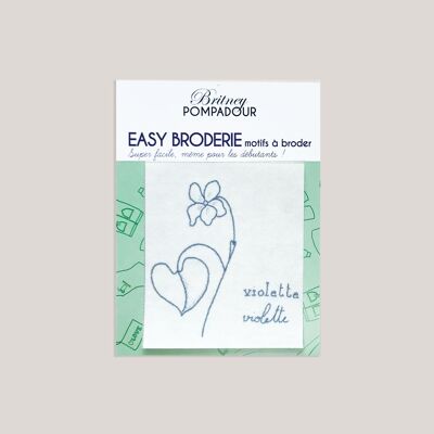 Motif EASY BRODERIE -  Violette - Britney POMPADOUR