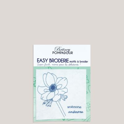 EASY EMBROIDERY Pattern - Anemone - Britney POMPADOUR