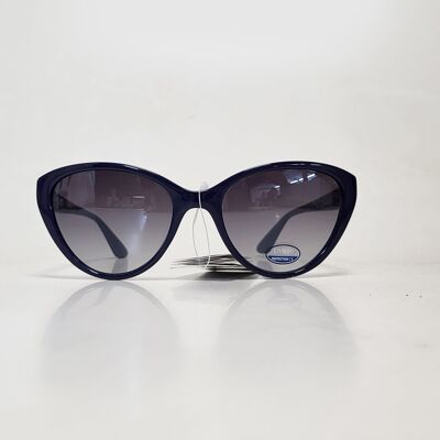 Navy Visionmania sunglasses with light blue accents on legs