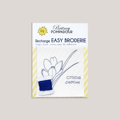 Recharge EASY BRODERIE -  Crocus - Britney POMPADOUR