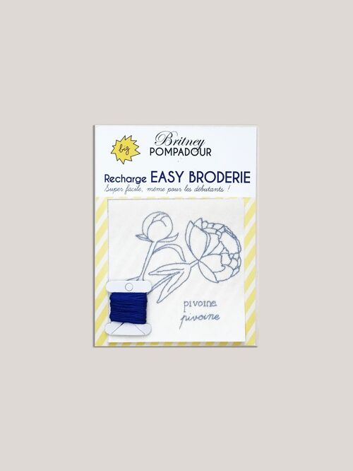 Recharge EASY BRODERIE -  Pivoine - Britney POMPADOUR