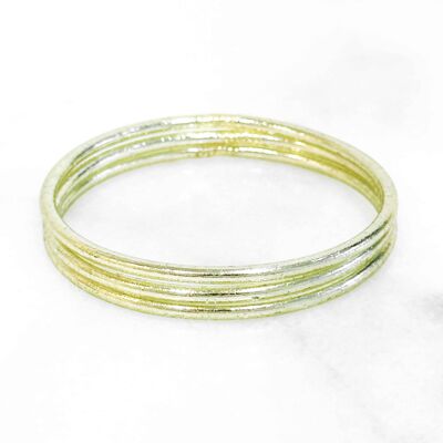 Buddhist bracelet certified made in Thailand - Thin model - LIGHT GREEN