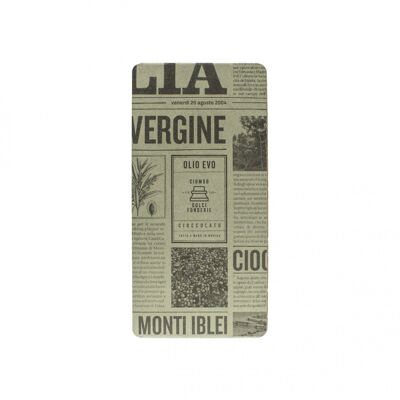 Tavoletta di cioccolato con olio extra vergine di oliva D.O.P. dei Monti Iblei