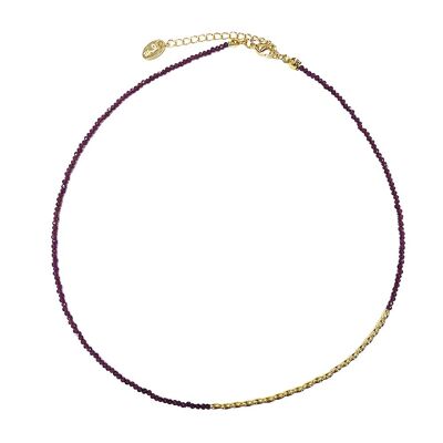 Collier fines perles - Bordeaux