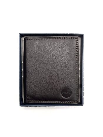 Portefeuille en cuir véritable, marque GMV, art. GMV80-343 5