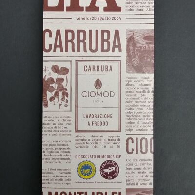 Modica IGP chocolate bar with carob